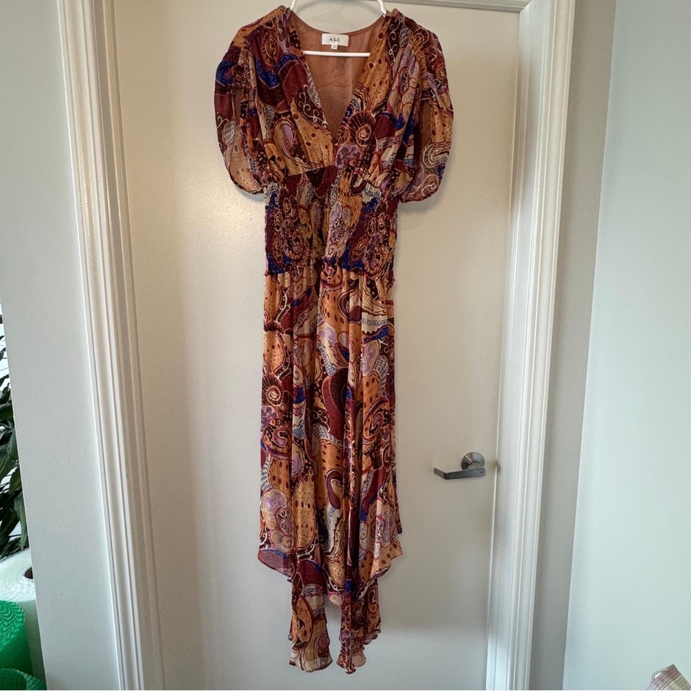 A.L.C. Multicolor Paisley Midi Dress
